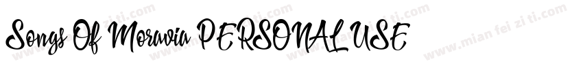 Songs Of Moravia PERSONAL USE Regu字体转换